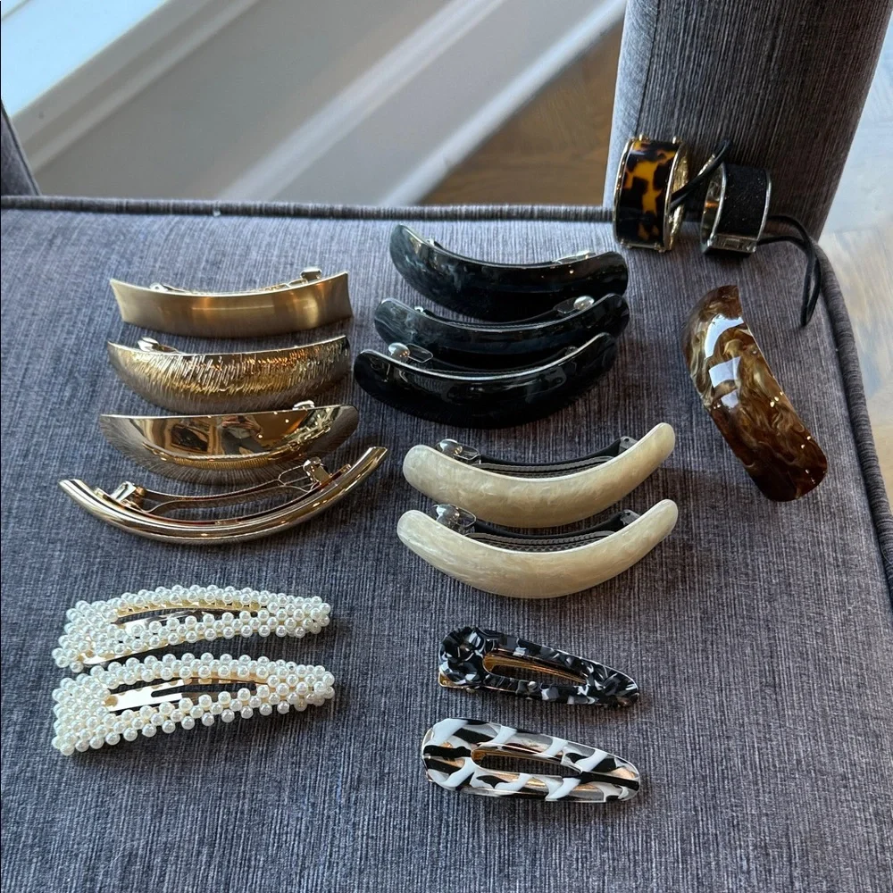 Bundle of hair clips and accessories